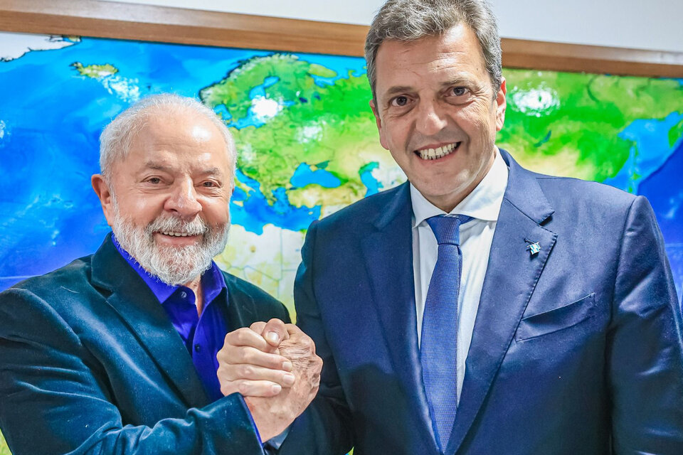 Massa visitó a Lula en el Palacio del Planalto. (Fuente: NA)