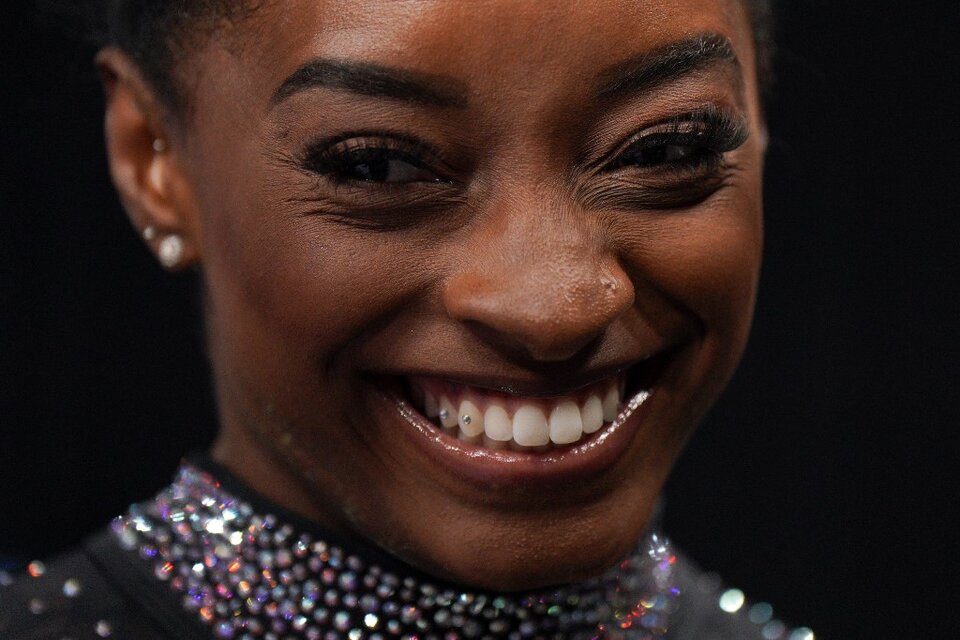 Simone Biles, gimnasta estadounidense (Fuente: AFP)