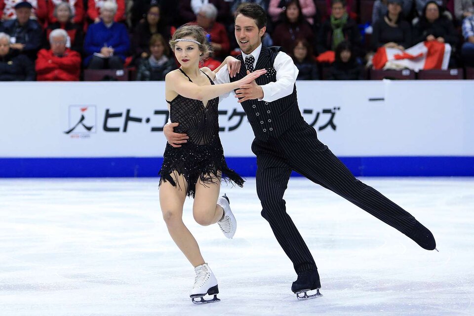 Alexandra Paul y Mitchell Islam, juntos en los Juegos Olímpicos de Invierno de Sochi 2014 (Fuente: AFP)