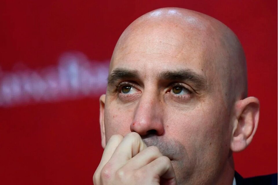 Luis Rubiales, el cuestionado presidente de la Real Federación española de fútbol (Fuente: AFP)