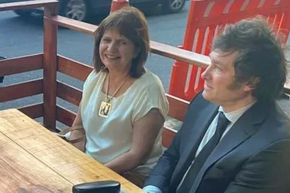 Patricia Bullrich y Javier Milei, en épocas preelectorales.