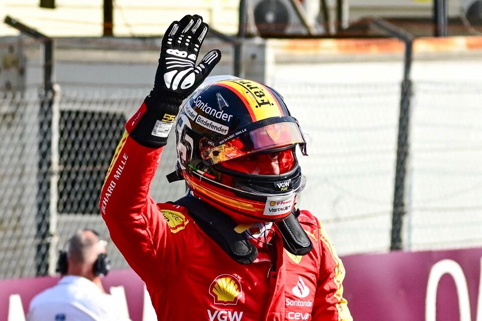 Sainz buscará el sábado su primer triunfo del año (Fuente: AFP)