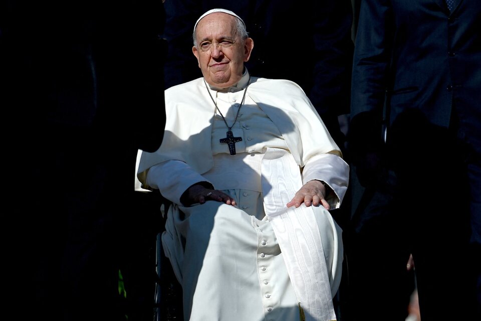 El Papa Francisco saludó al nieto 133 recuperado por Abuelas de Plaza de Mayo. (Fuente: AFP)