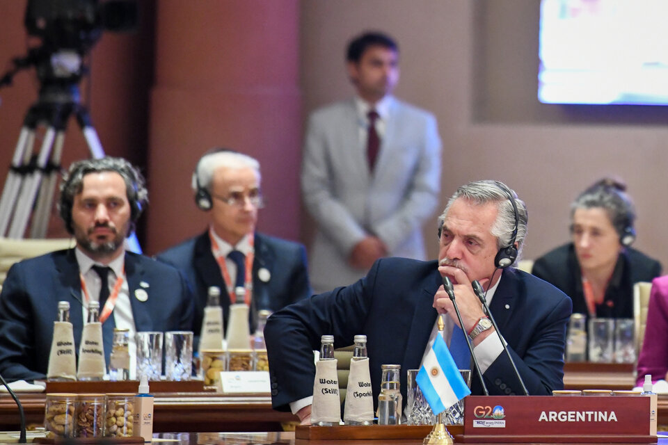 Alberto Fernández en la cumbre del G20. (Fuente: Télam)