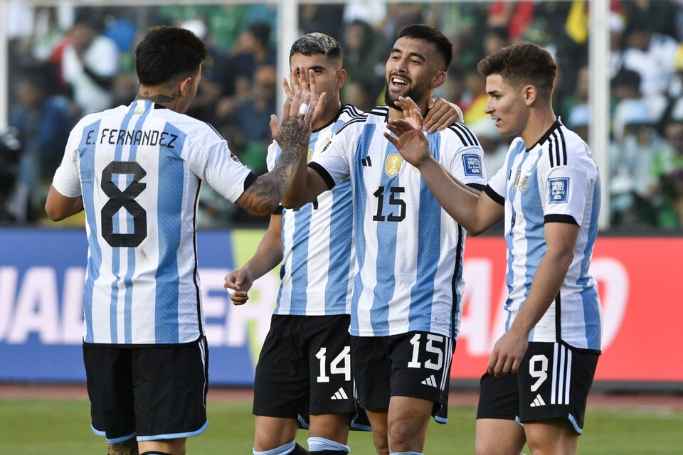 La Selección tuvo una tarde soñada en La Paz. (Fuente: AFP)
