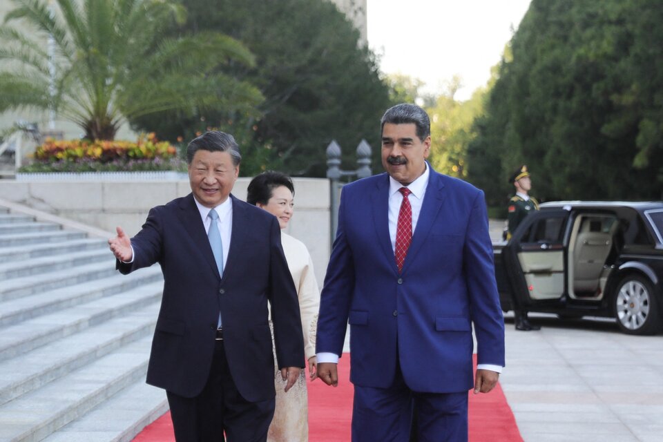 Nicolás Maduro y Xi Jinping extrecharon lazos diplomáticos. (Fuente: AFP)