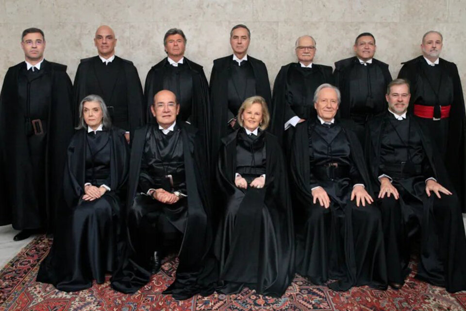 Ministros del Supremo Tribunal Federal de Brasil. Imagen: Divulgación/STF