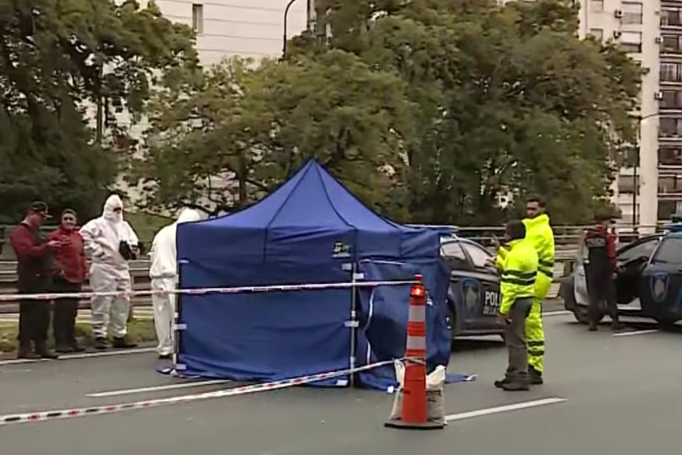 Un joven murió atropellado en Retiro. (Foto: captura de TV).