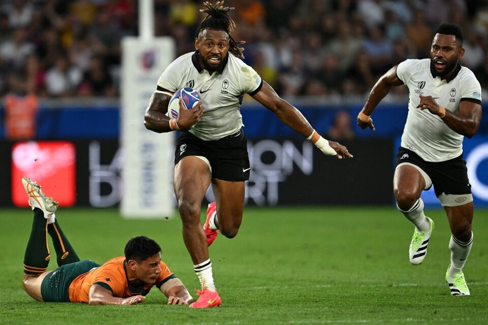 Fiji le ganó a Australia y dio la sorpresa en el Mundial de Rugby (Fuente: AFP)
