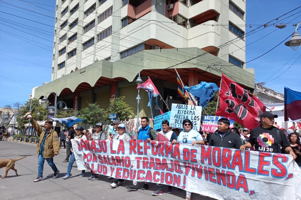 Jornada de paro y movilización en Jujuy  (Fuente: Mariana Mamani)