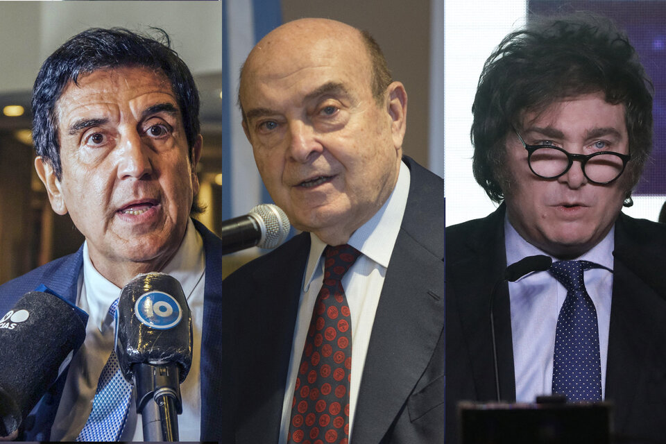 Carlos Melconian, Domingo Cavallo y Javier Milei, nombres que, con sus más y sus menos, están presentes en estas elecciones.