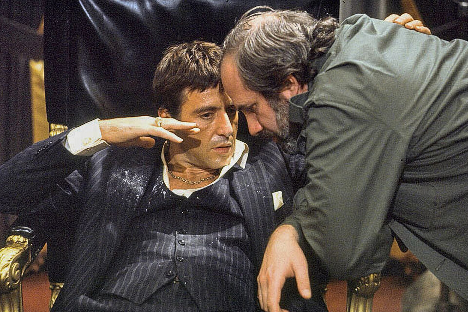 Al Pacino y Brian de Palma, una combinación explosiva en 1983.