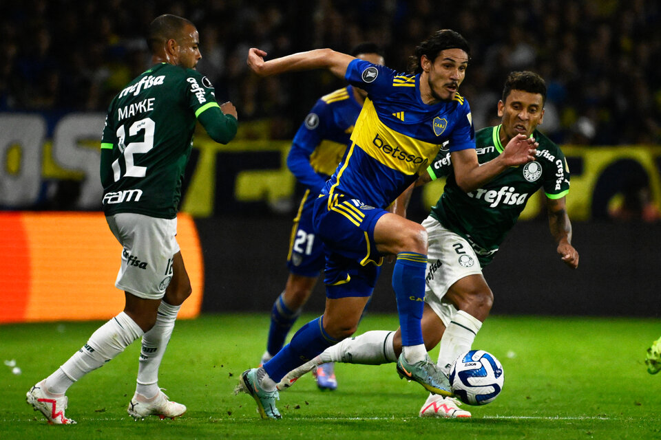 Boca y Palmeiras empataron 0 a 0 en La Bombonera por el partido de ida. (Fuente: AFP)