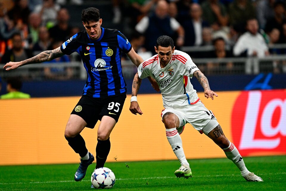 Di María no pudo terminar el partido ante Inter (Fuente: AFP)