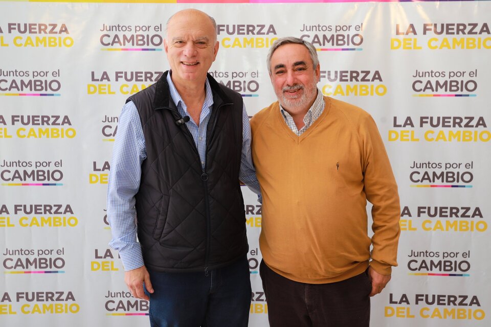 Néstor Grindetti y Miguel Fernández, la fórmula de Juntos por el Cambio en la Provincia. 