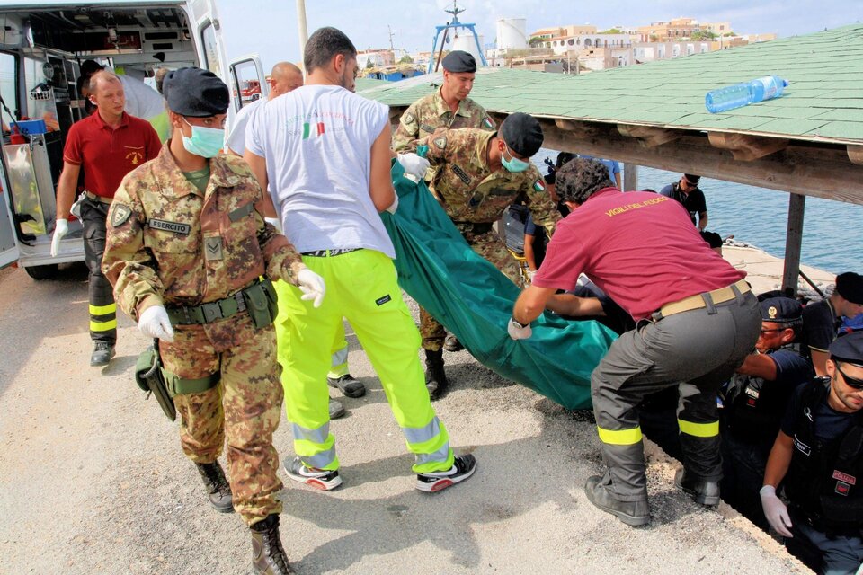 El drama humanitario en Lampedusa (Fuente: AFP)