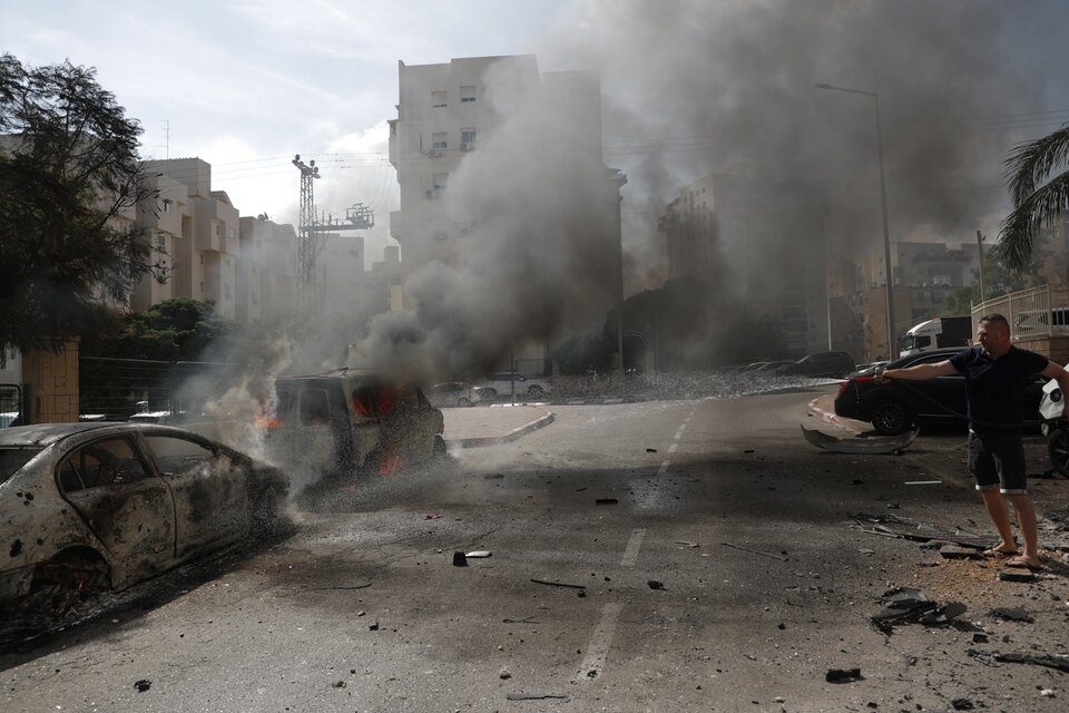 La ciudad de Ashkelon después del ataque de Hamas.  (Fuente: EFE)