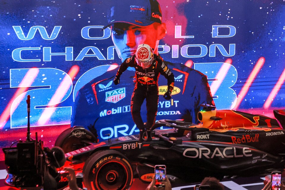 Verstappen coronó su dominio con un título inapelable (Fuente: AFP)