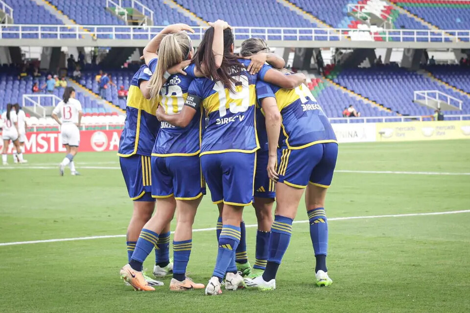 Boca derrotó 5 a 1 a Nacional de Uruguay por la Copa Libertadores Femenina.  (Fuente: Foto Prensa Boca)