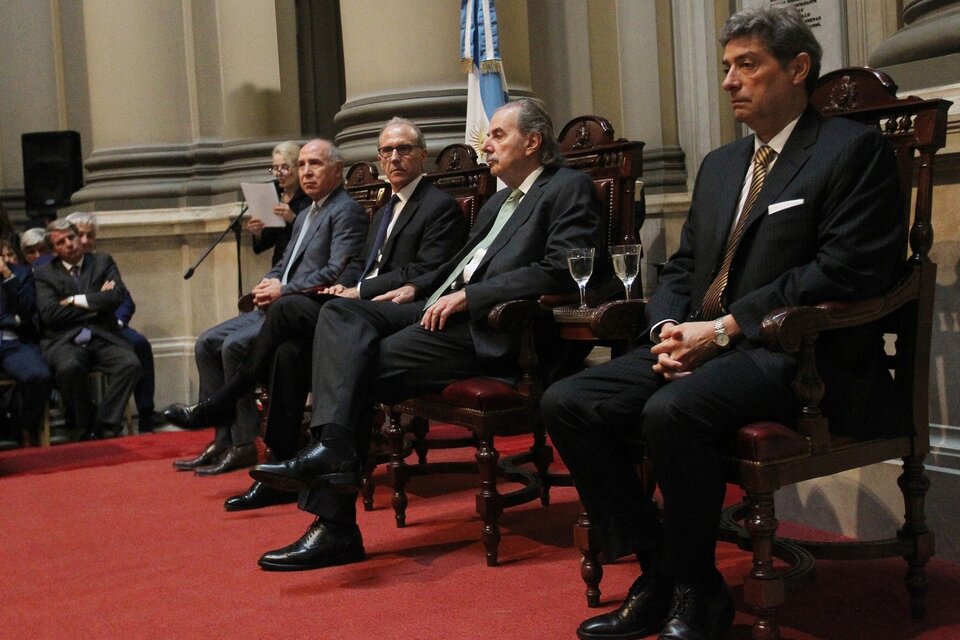 Los supremos Horacio Rosatti, Carlos Rosenkrantz, Juan Carlos Maqueda y Ricardo Lorenzetti. (Fuente: Bernardino Avila)
