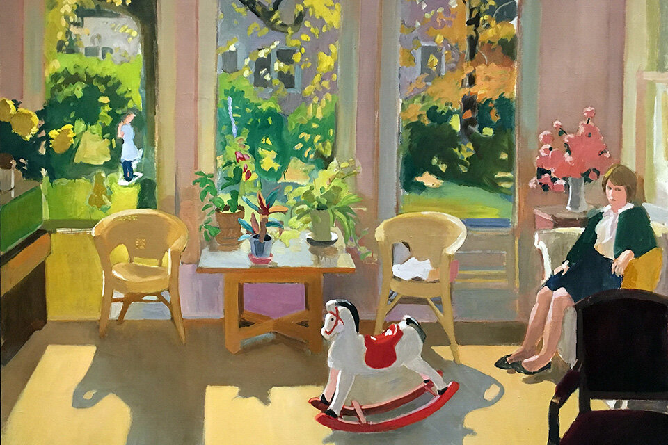 Obra "October interior", de Fairfield Porter, 1963. 