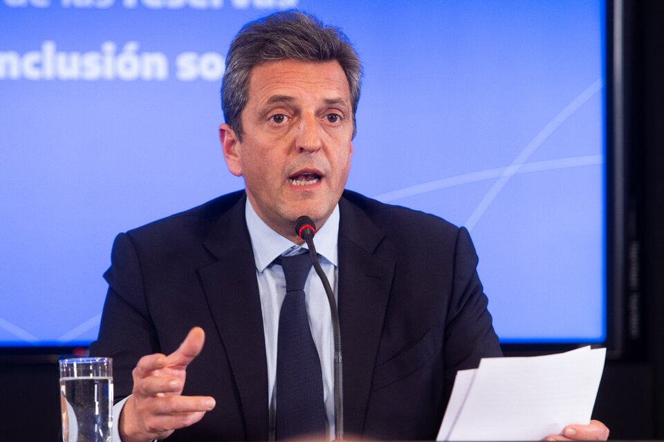 Sergio Massa, ministro de Economía y candidato presidencial.  (Fuente: Télam)