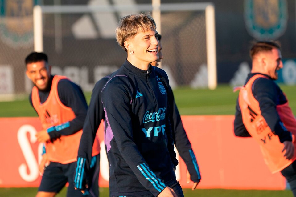 Entrenamiento de la Selección en el predio de Ezeiza. (Fuente: Prensa AFA)