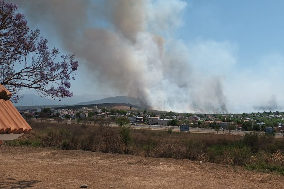 El fuego devoró cien hectáreas del Campo Militar (Fuente: Salta Tránsito)