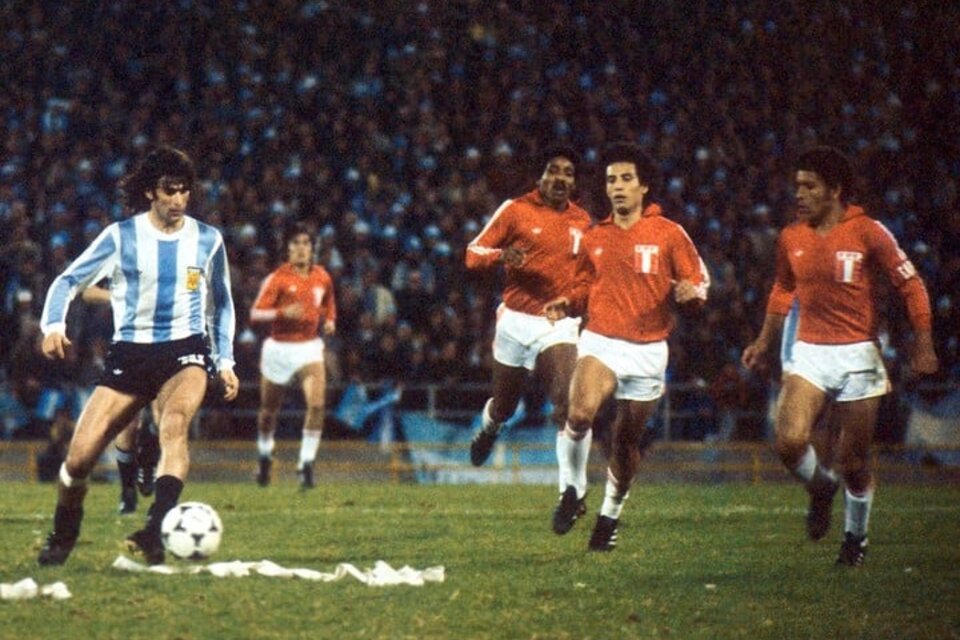 Argentina goleó 6 a 0 a Perú en el Mundial 1978. (Fuente: DPA)