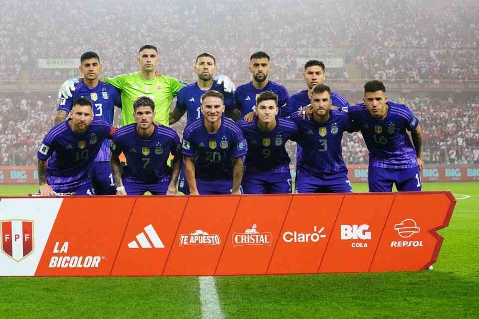 El equipo argentino que le ganó con contundencia a Perú. Imagen: @Argentina.