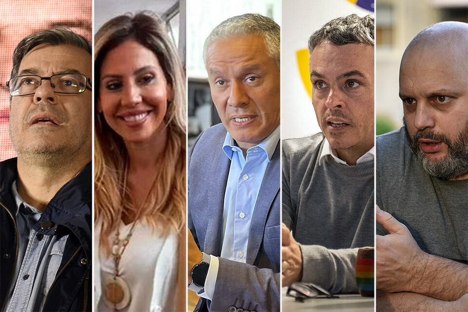 Germán Martínez (Unidos por la Patria).  Romina Diez (LLA). José Núñez (JxC). Esteban Paulón (La Fuerza de Santa Fe). Ocatavio Crivaro (Frente de Izquierda).