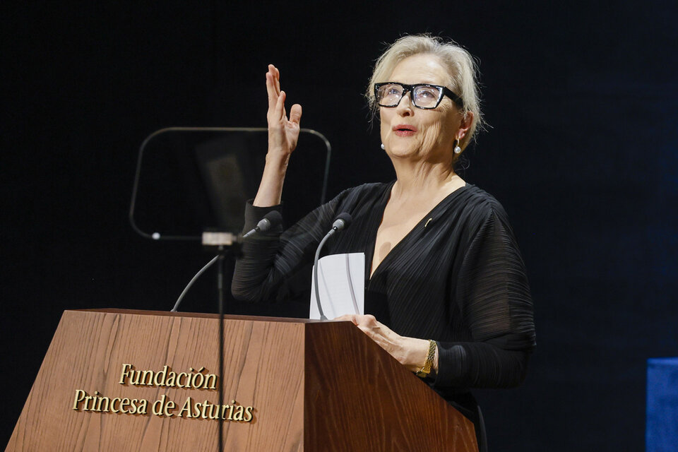 El discurso de Meryl Streep al recibir el premio Princesa de Asturias (Fuente: EFE)