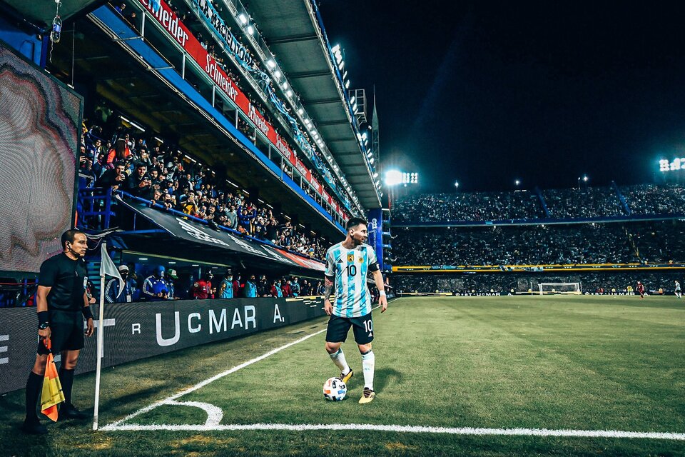 La última vez que Argentina jugó en La Bombonera fue en las Eliminatorias Qatar 2022.