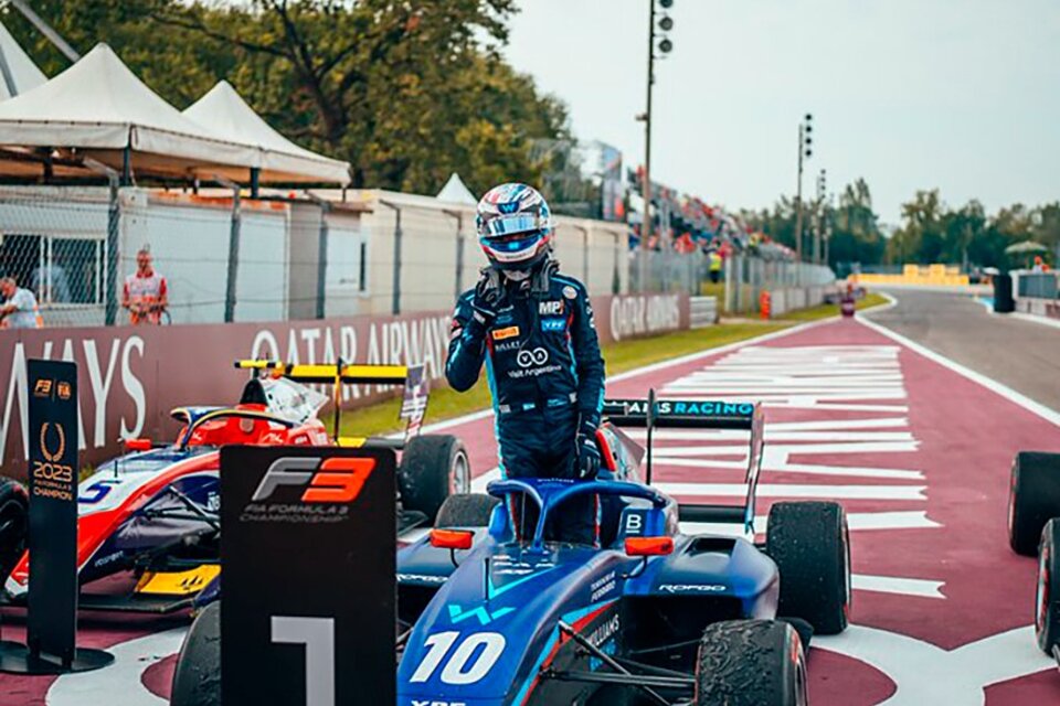 Colapinto se subirá a un F2 en la última carrera del año en Abu Dhabi (Fuente: Twitter Franco Colapinto)