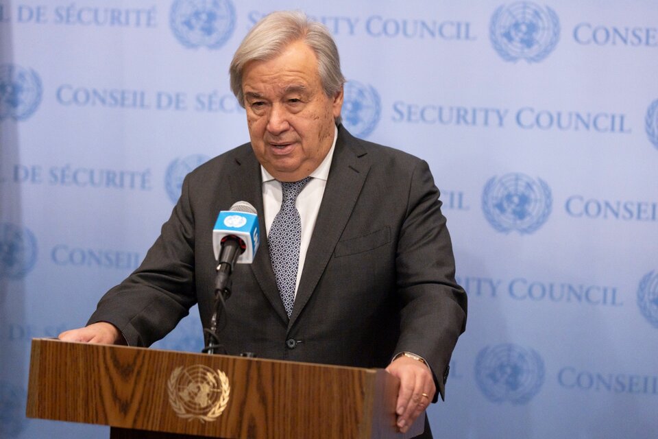 Guterres criticó la opcupación israelí de territorios palestinos. (Fuente: EFE)