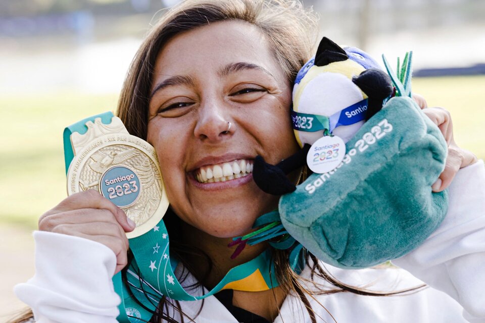 Eugenia De Armas: "Darle a la Argentina el primer oro fue una felicidad inmensa" (Fuente: Télam)