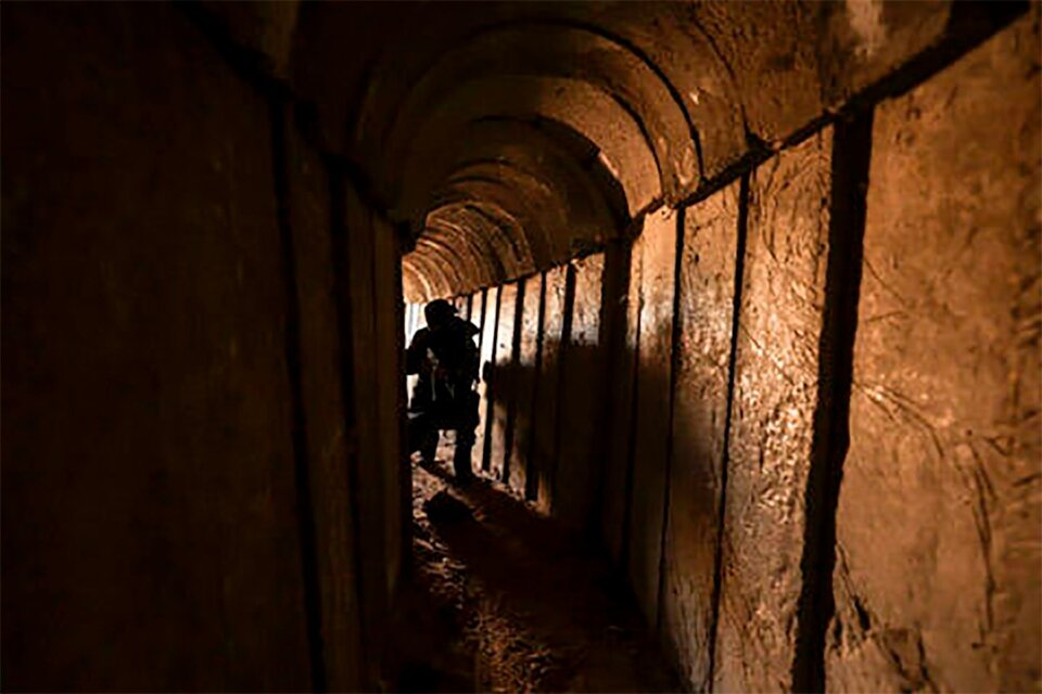 Los túneles de Hamas por debajo de Gaza. (Fuente: AFP)