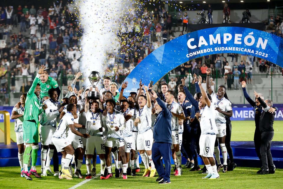 La celebración de Liga de Quito, que repitió el éxito de 2009 (Fuente: AFP)