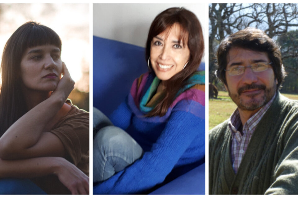 Neolia Gana, Fernanda Agüero y Marcelo Sutti, tres poetas que estarán en el Festival. 