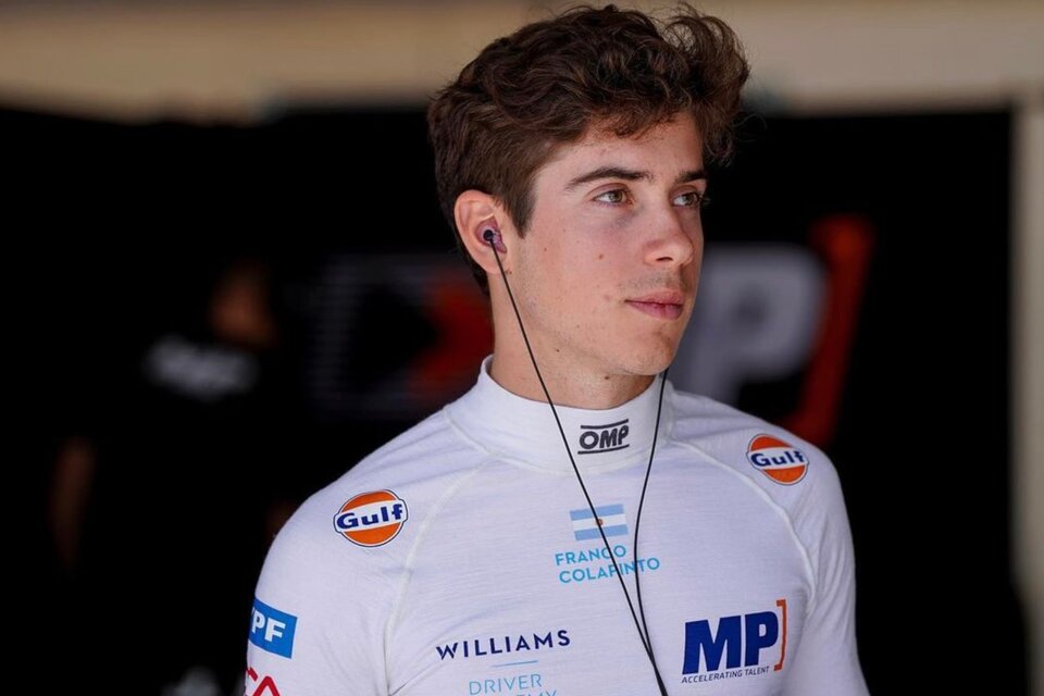 Franco Colapinto confirmó que se subirá al Williams de Alex Albon (Fuente: Télam)