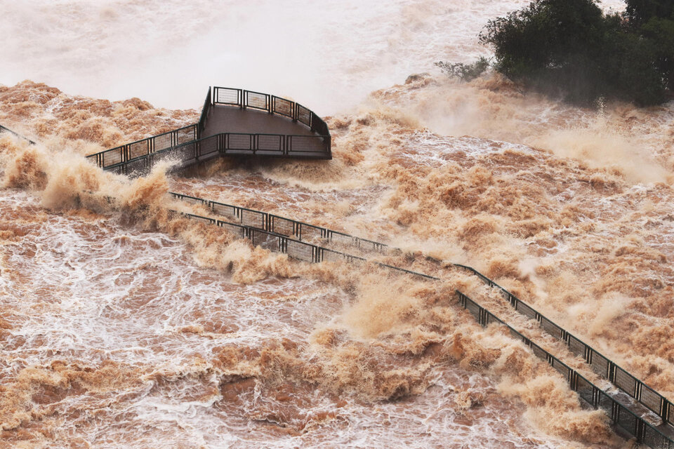 Misiones: las Cataratas siguen cerradas al público y hay "alerta roja" por tormentas (Fuente: EFE)