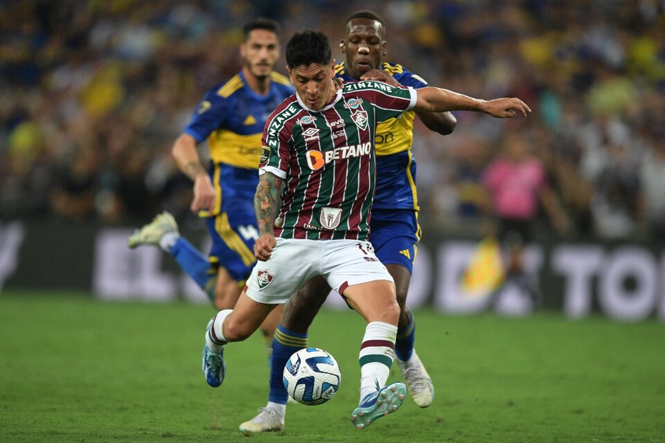 Germán Cano marcó el gol que abrió el partido en el Marcaná. (Fuente: AFP)