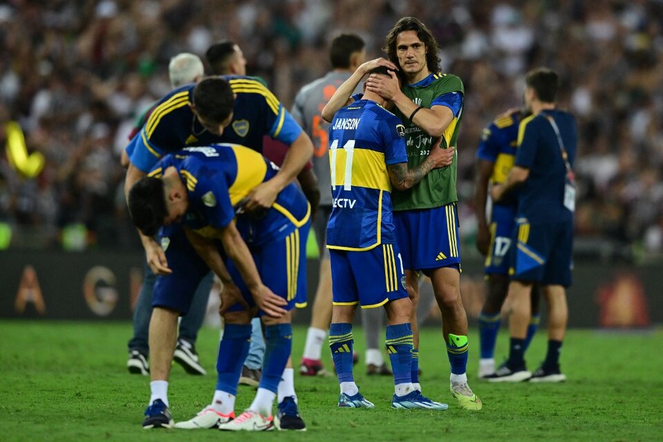 La derrota pegó fuerte en un Boca cuyo principal objetivo era quedarse con la Libertadores (Fuente: AFP)