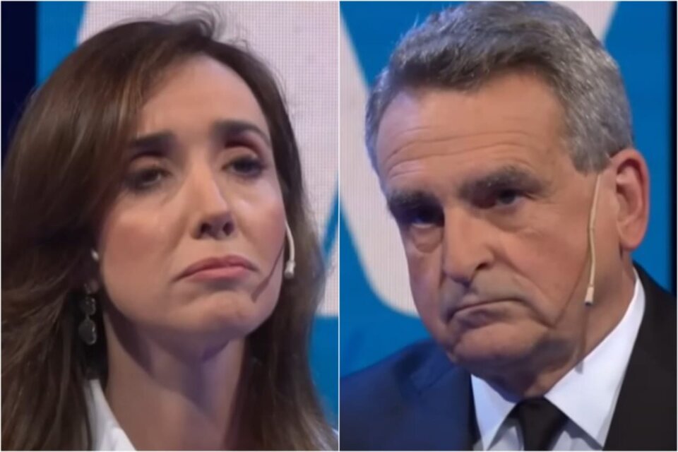 Agustín Rossi y Victoria Villarruel se enfrentan en un nuevo debate vicepresidencial (Foto: captura de TV).