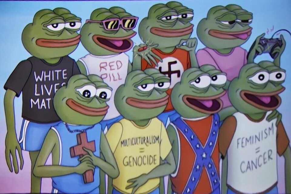 Trolls, incels, doxxers y defensores de los “derechos de los hombres” se apropiaron de Pepe, the frog como símbolo de la ultraderecha