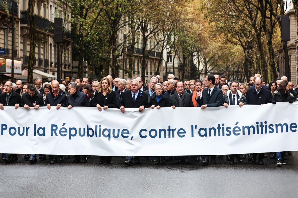 Francia: marchas contra la multiplicación de los actos antisemitas (Fuente: EFE)