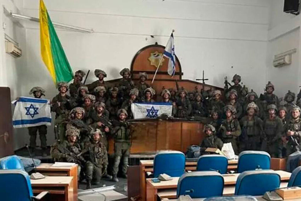  Una brigada israelí tomó el parlamento de la Franja de Gaza (Fuente: AFP)