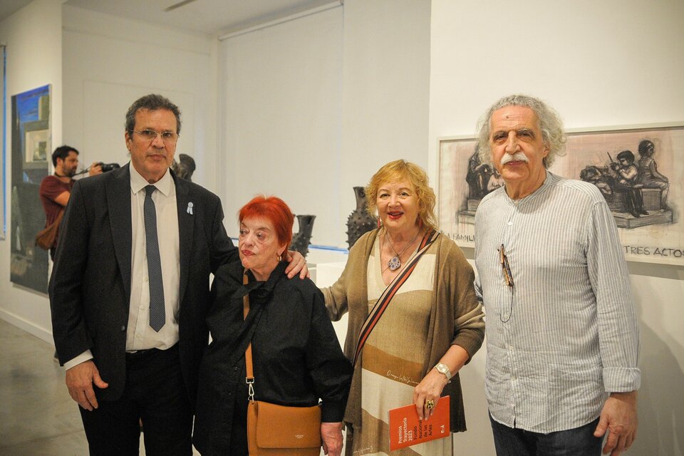 Tristán Bauer, Graciela Taquini, Diana Saiegh y Daniel Santoro.  (Fuente: Sandra Cartasso)