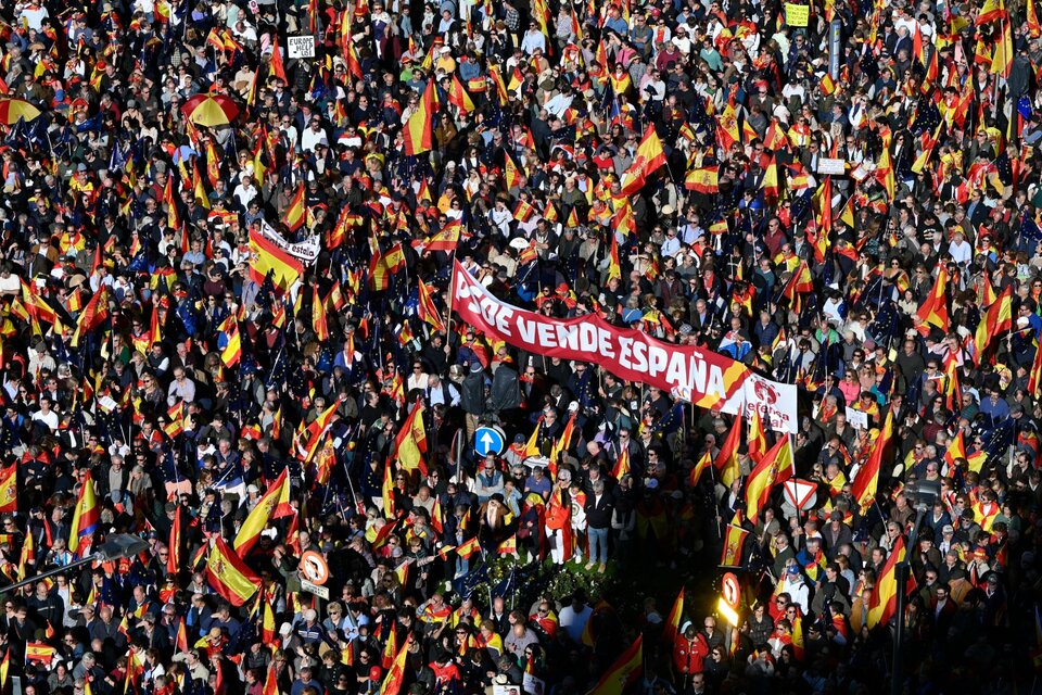 Protesta en Madrid, 18 de noviembre.  (Fuente: AFP)