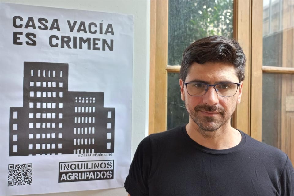 Sebastián Artola de la de la Federación de Inquilinos Nacional en Santa Fe.